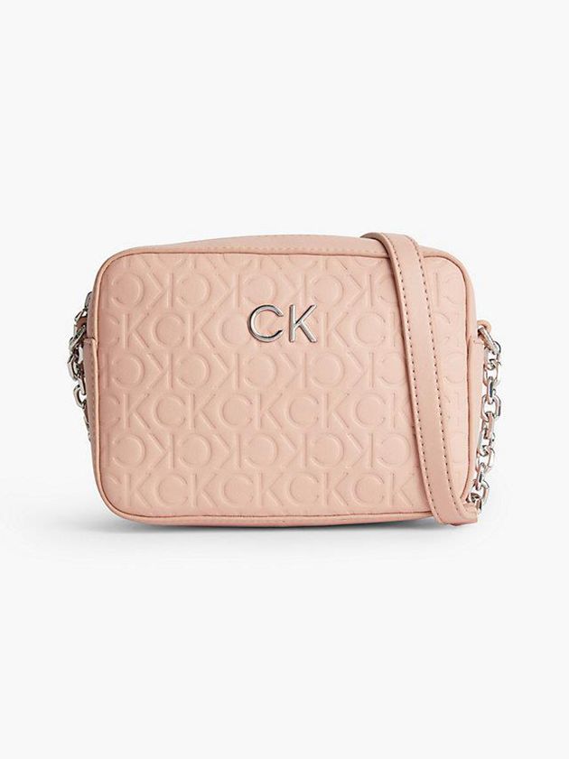 Calvin Klein USA Recycled Logo Crossbody Womens Bag Pink 7068215-FG